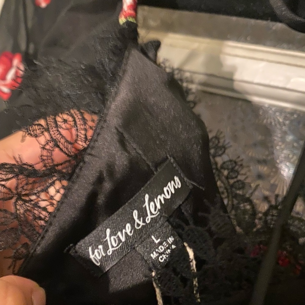 NWT For Love & Lemons Wren Corset Mini Dress Size Large - Picture 6 of 6